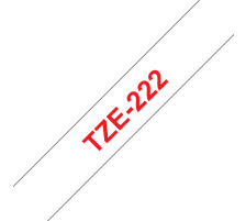 PTOUCH Band, laminiert rot/weiss PT-1280VP 9 mm, TZe-222
