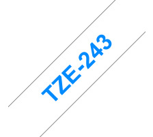 PTOUCH Ruban, lamin bleu/blanc PT-2450DX 18 mm, TZe-243