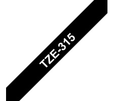 PTOUCH Band, laminiert weiss/schwarz PT-1280VP 6 mm, TZe-315