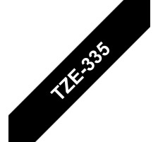 PTOUCH Band, laminiert weiss/schwarz PT-1280VP 12 mm, TZe-335
