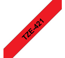 PTOUCH Ruban, lamin noir/rouge PT-1280VP 9 mm, TZe-421