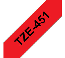 PTOUCH Ruban, lamin noir/rouge PT-2450DX 24 mm, TZe-451