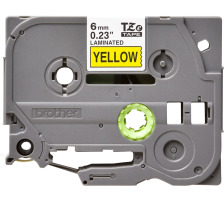 PTOUCH Band, laminiert schwarz/gelb PT-1280VP 6 mm, TZe-611