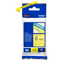 PTOUCH Band, laminiert schwarz/gelb PT-1280VP 6 mm, TZe-611