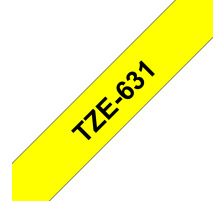 PTOUCH Ruban, lamin noir/jaune PT-1280VP 12 mm, TZe-631