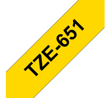 PTOUCH Ruban, lamin noir/jaune PT-2450DX 24 mm, TZe-651