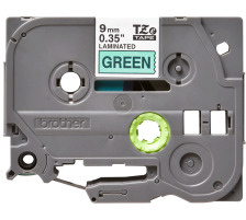 PTOUCH Band, laminiert schwarz/grn PT-1280VP 9 mm, TZe-721