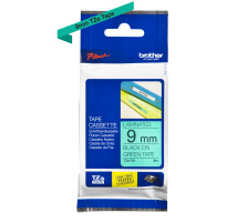 PTOUCH Ruban, lamin noir/vert PT-1280VP 9 mm, TZe-721