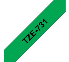 PTOUCH Ruban, lamin noir/vert PT-1280VP 12 mm, TZe-731