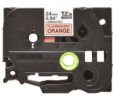 PTOUCH Band, lam.,fluor. schw./orange PT-540 24 mm, TZe-B51