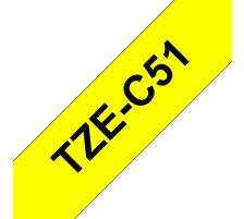 PTOUCH Band, lam.,fluor. schwarz/gelb PT-540 24 mm, TZe-C51