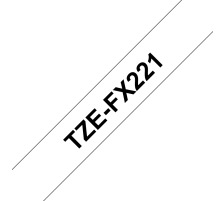 PTOUCH Flexitape lamin. schwarz/weiss zu PT-550 9 mm, TZe-FX221