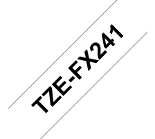 PTOUCH Flexitape lamin noir/blanc pour PT-550 18 mm, TZe-FX241