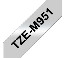 PTOUCH Flexit.lam.schwarz/matt-silber zu PT-550 24 mm, TZe-M951