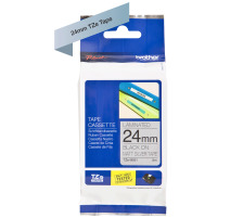 PTOUCH Flexitape lam. noir/argent-mat pour PT-550 24 mm, TZe-M951