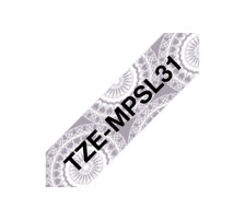 PTOUCH Ruban, lamin noir/argent PT-DV600VP 12 mm, TZe-MPSL3