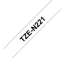 PTOUCH Ruban, non lamin noir/blanc PT-300 9 mm, TZe-N221
