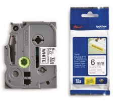 PTOUCH Ruban, strong/adh. noir/blanc PT-300 6 mm, TZe-S211