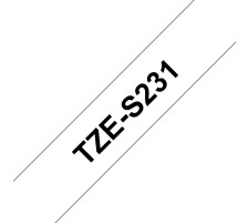 PTOUCH Ruban, strong/adh. noir/blanc PT-300 12 mm, TZe-S231