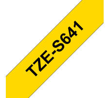 PTOUCH Ruban, strong/adh. noir/jaune PT-300 18 mm, TZe-S641