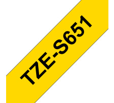 PTOUCH Band, strong/adh. schwarz/gelb PT-300 24 mm, TZe-S651