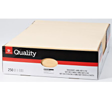 QUALITY Set de table Airlaid uni champange 250 pcs., 992702