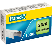 RAPID Heftklammern 26/6 verzinkt max. 20 Blatt 1000 Stck, 24861300