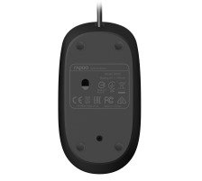 RAPOO N200 wired Optical Mouse Black, 18548