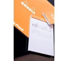 RHODIA Dot Pad orange 85x120mm cadre 80 feuilles, 12558