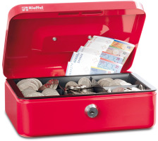 RIEFFEL Geldkassette Valorit 7x15,3x12cm rot, VTGK1ROT