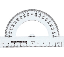 RUMOLD Schulwinkelmesser 10cm 180, 1010