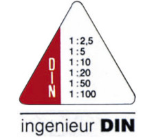 RUMOLD Triangulaires-150 30cm l'ingnierie DIN, 150/30DIN