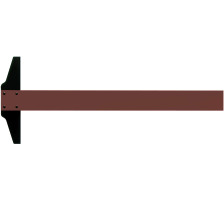 RUMOLD T 100cm brun, 344100