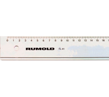 RUMOLD Technikerlineal 40cm transparent, FL41/40