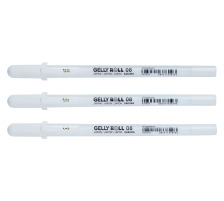 SAKURA Gelly Roll 0.4mm White 3 Stck, POXPGBWH3