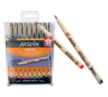 SAKURA Pigma Brush Pen Set 9 Farben, POXSDKBR9