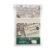 SAKURA Zentangle Tiles 20 Stck weiss, Z20TWGB