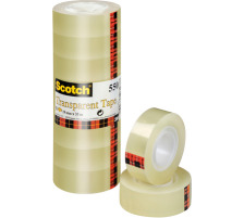 SCOTCH Tape 550 19mmx33m transparent, antidchirure, 5501933K