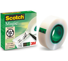 SCOTCH Magic Tape 810 19mmx10m invisible, inscriptible, 8101910K