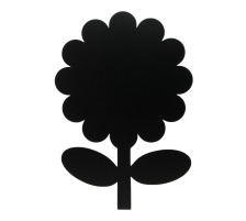 SECURIT Tableau Craie FLOWER noir 42.6x27.7x0.3cm, FB-FLOWER