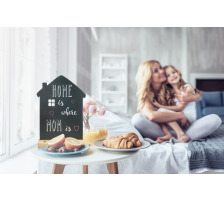SECURIT Tableau Craie HOUSE noir 32x23x6cm, FBT-HOUSE