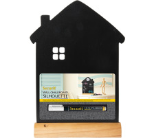 SECURIT Tableau Craie HOUSE noir 32x23x6cm, FBT-HOUSE