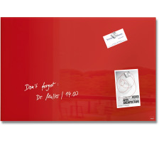 SIGEL Glass Magnetic Board artverum rouge 600x400x15mm, GL122