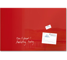 SIGEL Glass Magnetic Board artverum rouge 1000x650x15mm, GL142