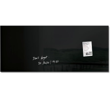 SIGEL Glass Aimantboard noir 1300x550x15mm, GL240