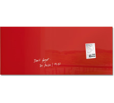 SIGEL Glass Aimantboard rouge 1300x550x15mm, GL242