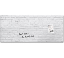 SIGEL Glass Aimantboard White-Klinker 1300x550x15mm, GL244