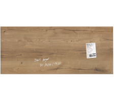 SIGEL Glass Aimantboard Natural-Wood 1300x550x15 mm, GL247
