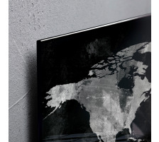 SIGEL Glass Aimantboard Mappemonde 910x460x15mm, GL270