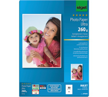 SIGEL InkJet Photo Paper Ultra A4 260g glossy 50 flls., IP641